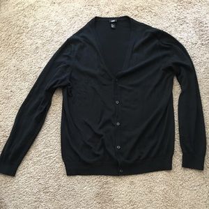 Men’s black cardigan